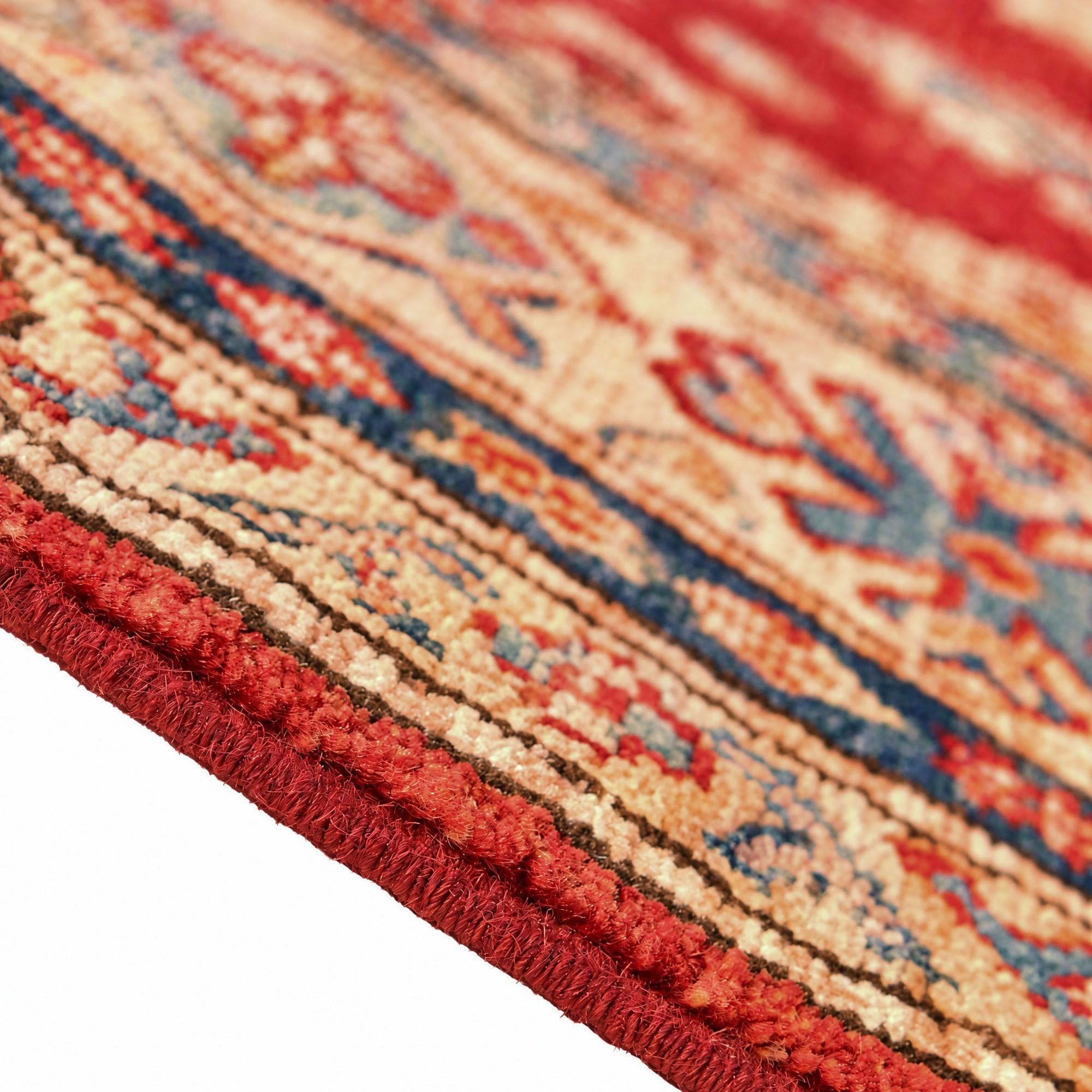 5' 1 x 7' 2 Hand Knotted Kazak Rug