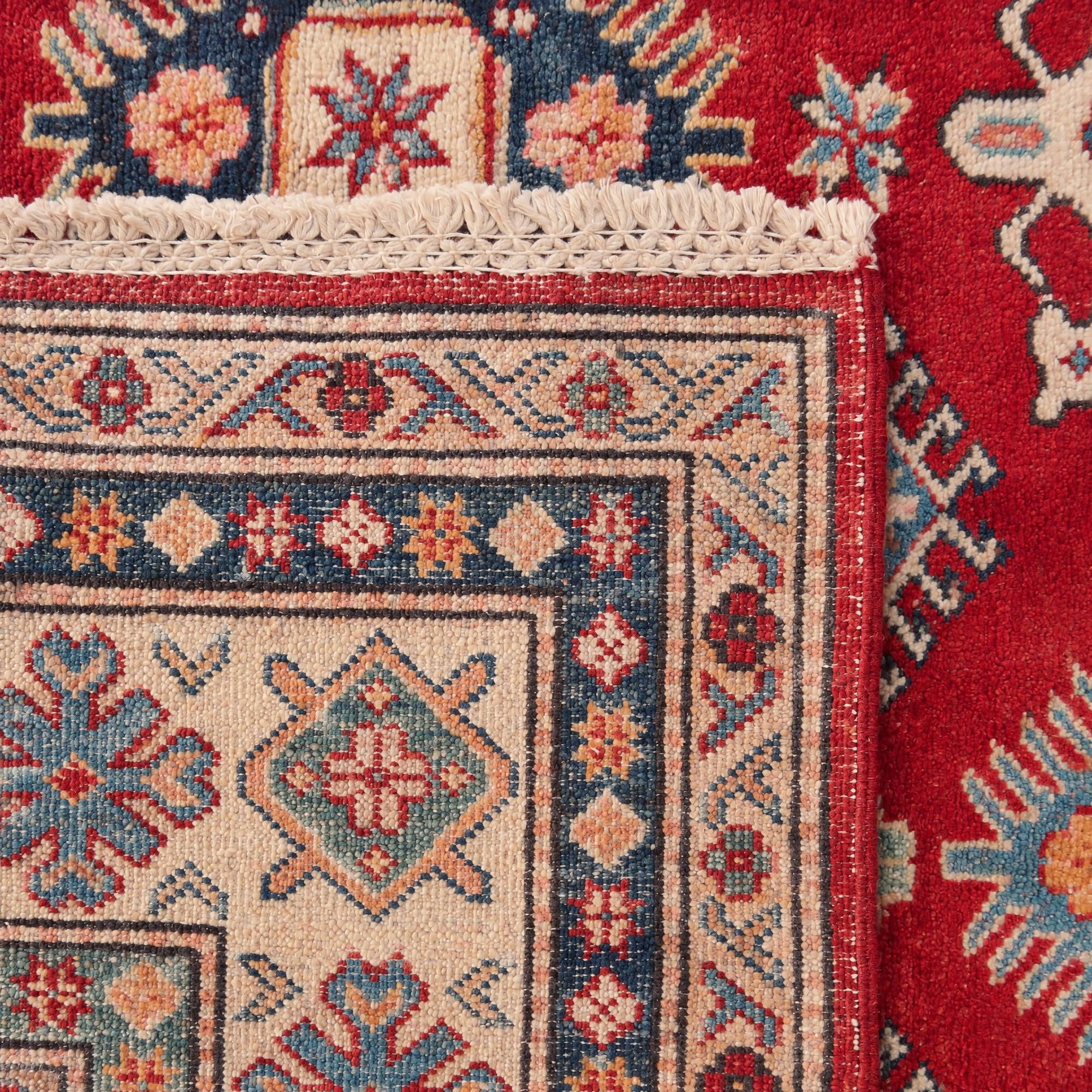 5' 1 x 7' 2 Hand Knotted Kazak Rug
