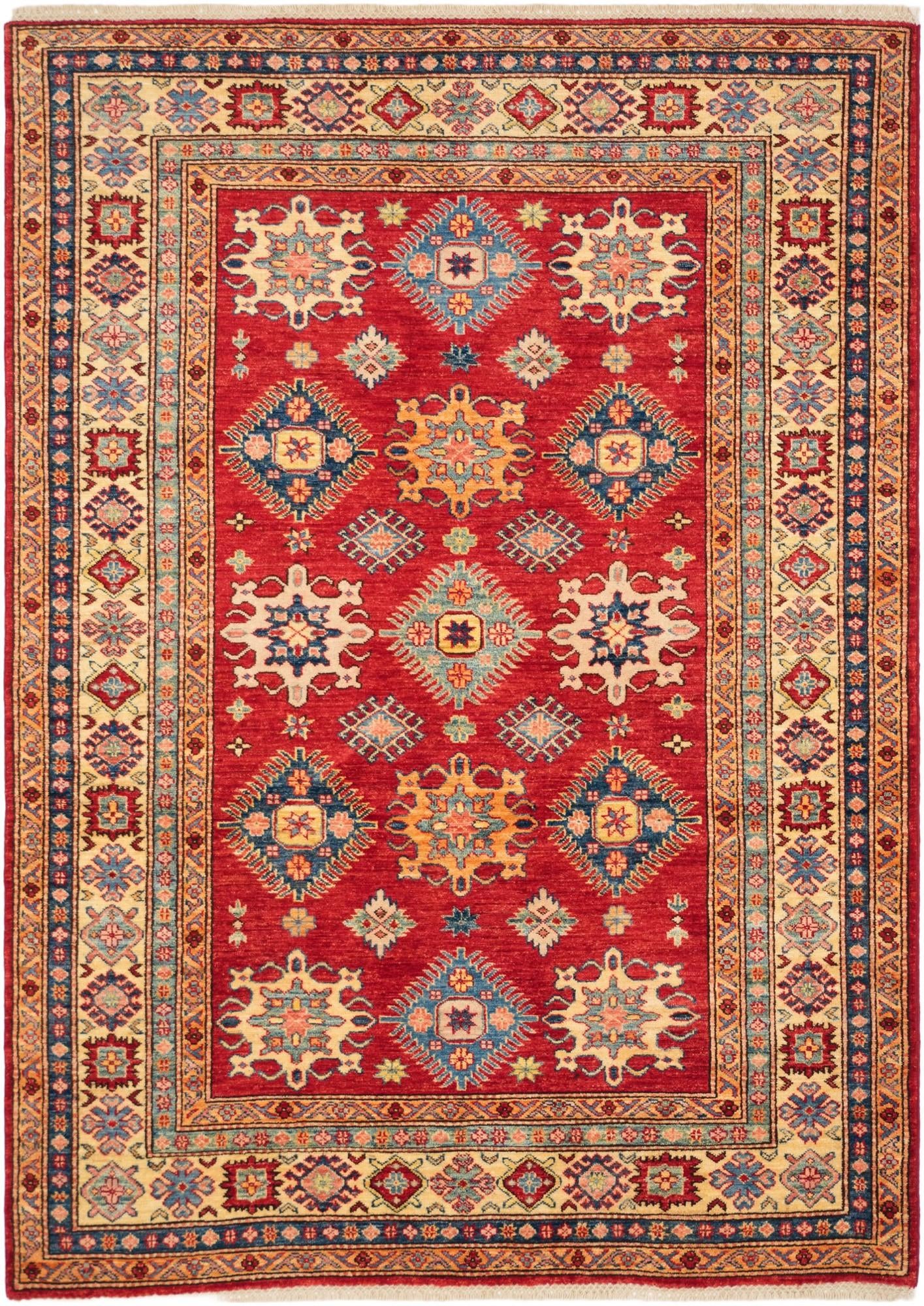5' 1 x 7' 2 Hand Knotted Kazak Rug