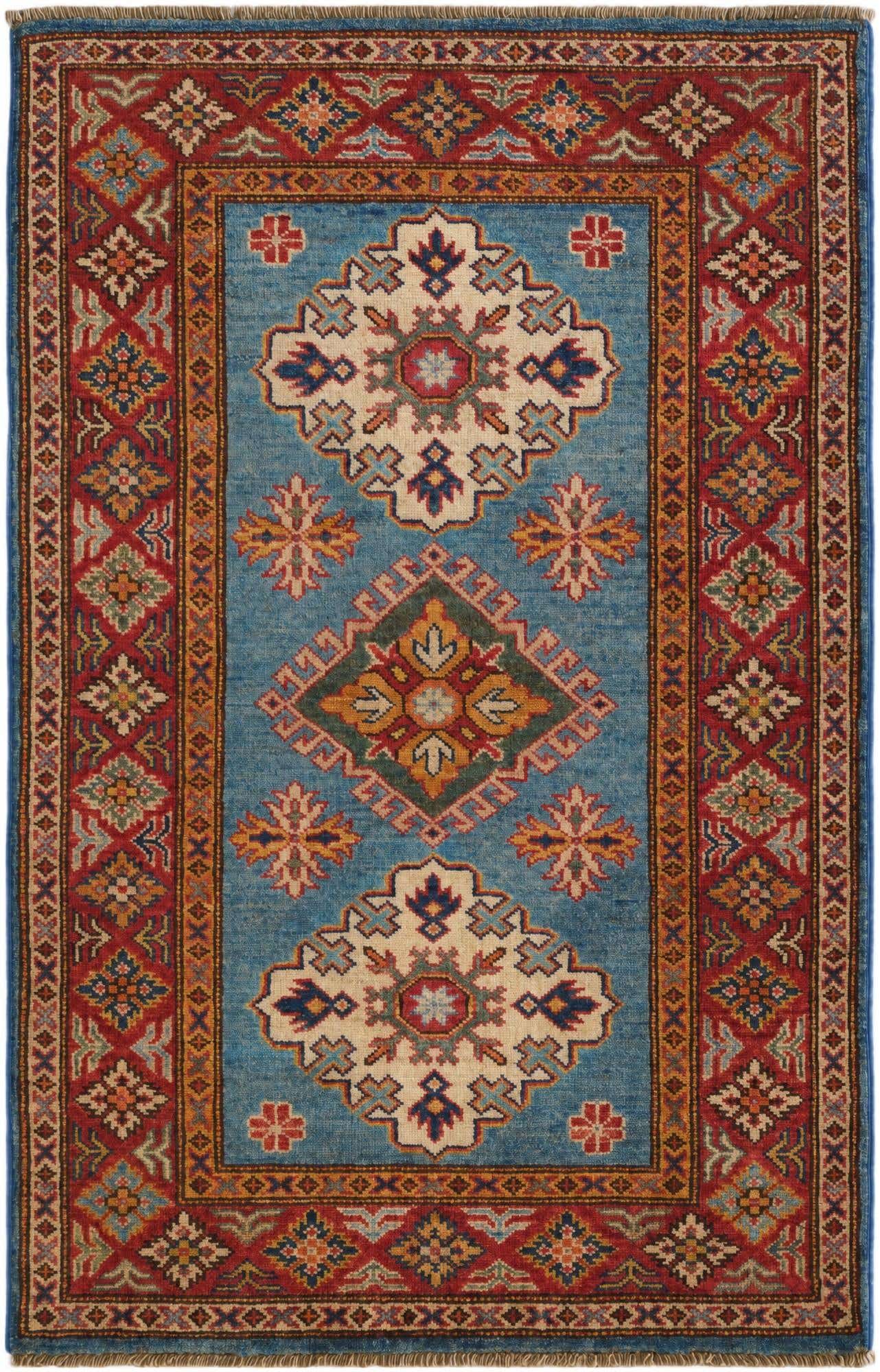 2' 8 x 4' 3 Hand Knotted Kazak Rug