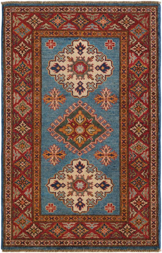 2' 8 x 4' 3 Hand Knotted Kazak Rug