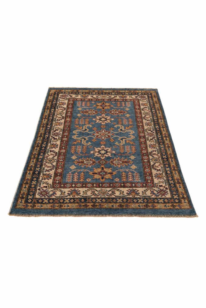 3' x 4' 4 Hand Knotted Kazak Rug