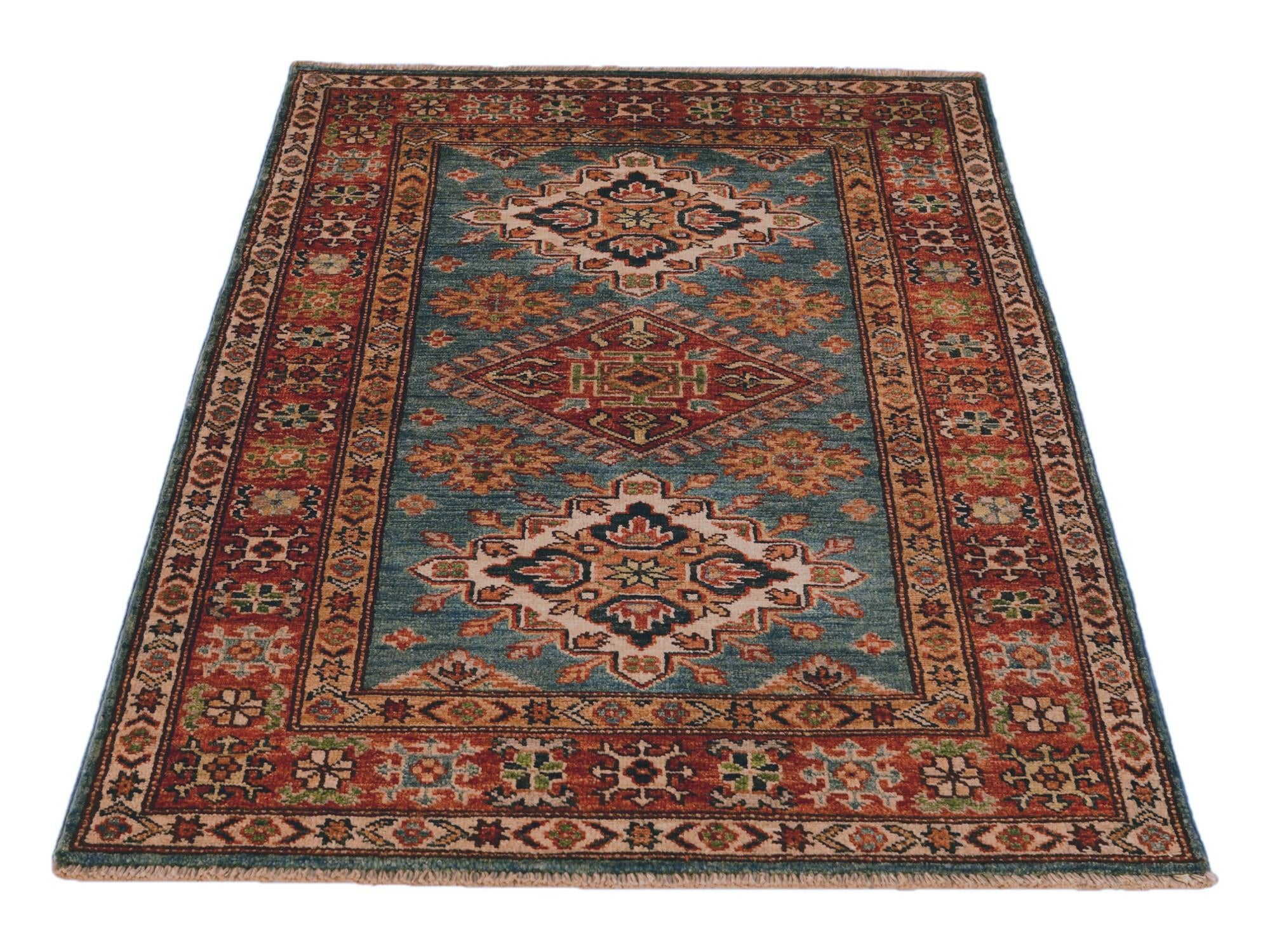 2' 10 x 4' Hand Knotted Kazak Rug