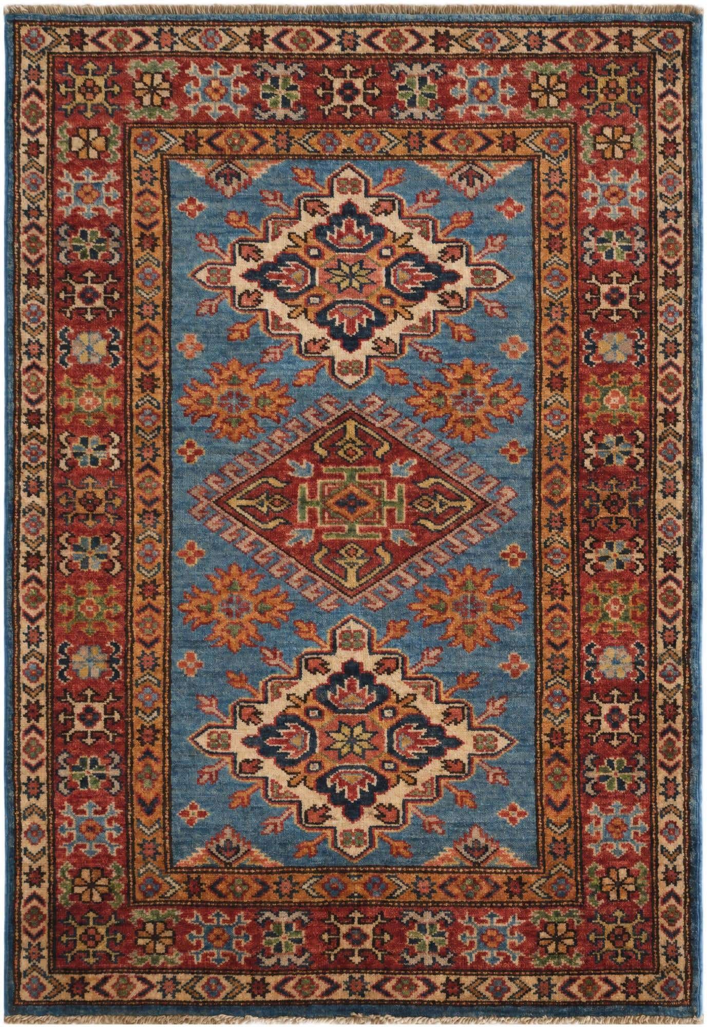 2' 10 x 4' Hand Knotted Kazak Rug