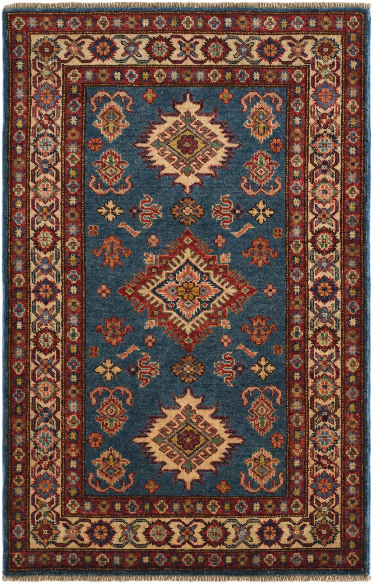 2' 9 x 4' 2 Hand Knotted Kazak Rug