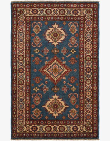 2' 9 x 4' 2 Hand Knotted Kazak Rug