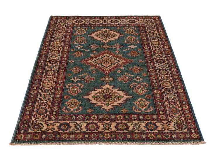 Detail image of 2' 9 x 4' 2 Hand Knotted Kazak Rug