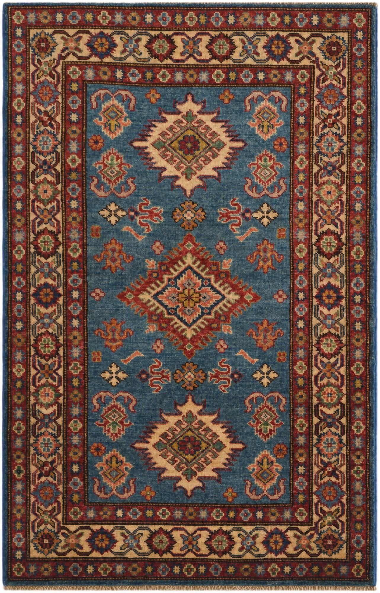2' 9 x 4' 2 Hand Knotted Kazak Rug