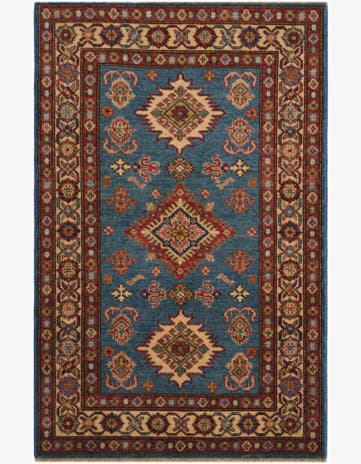 2' 9 x 4' 2 Hand Knotted Kazak Rug