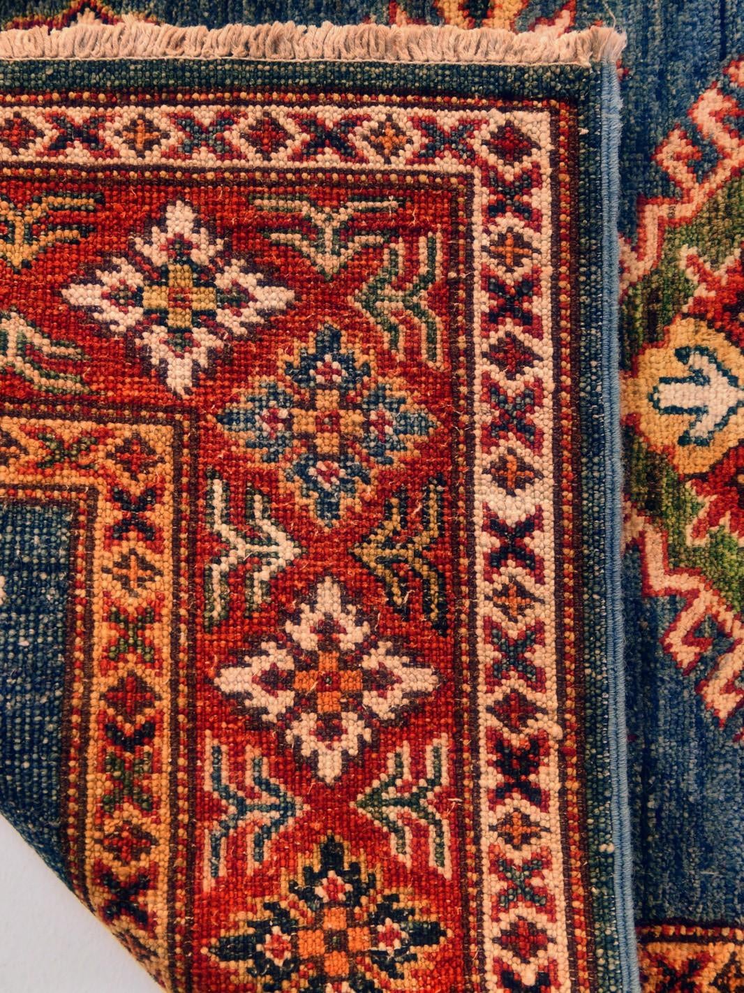 80cm x 125cm Hand Knotted Kazak Rug