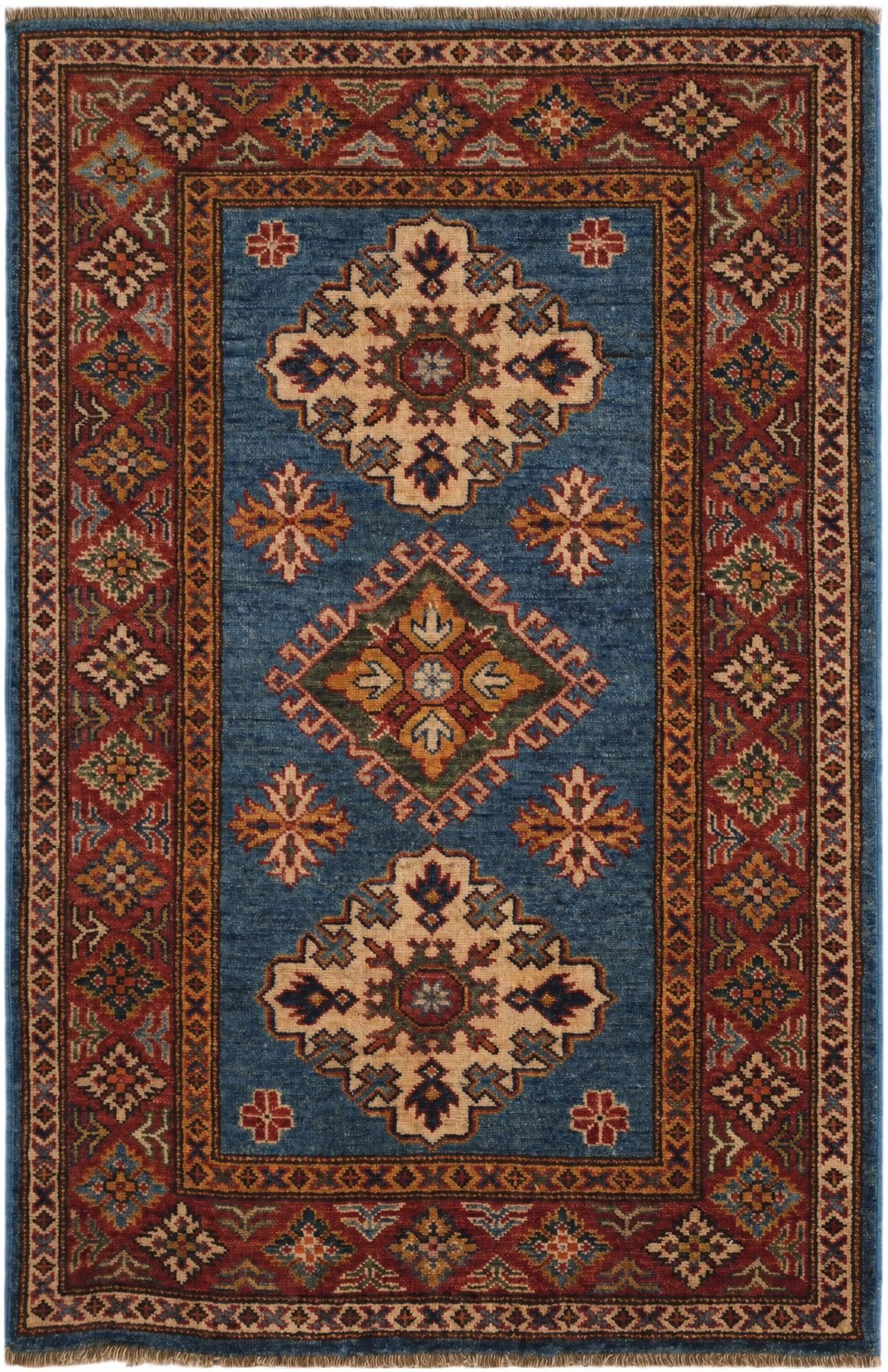 2' 7 x 4' 1 Hand Knotted Kazak Rug