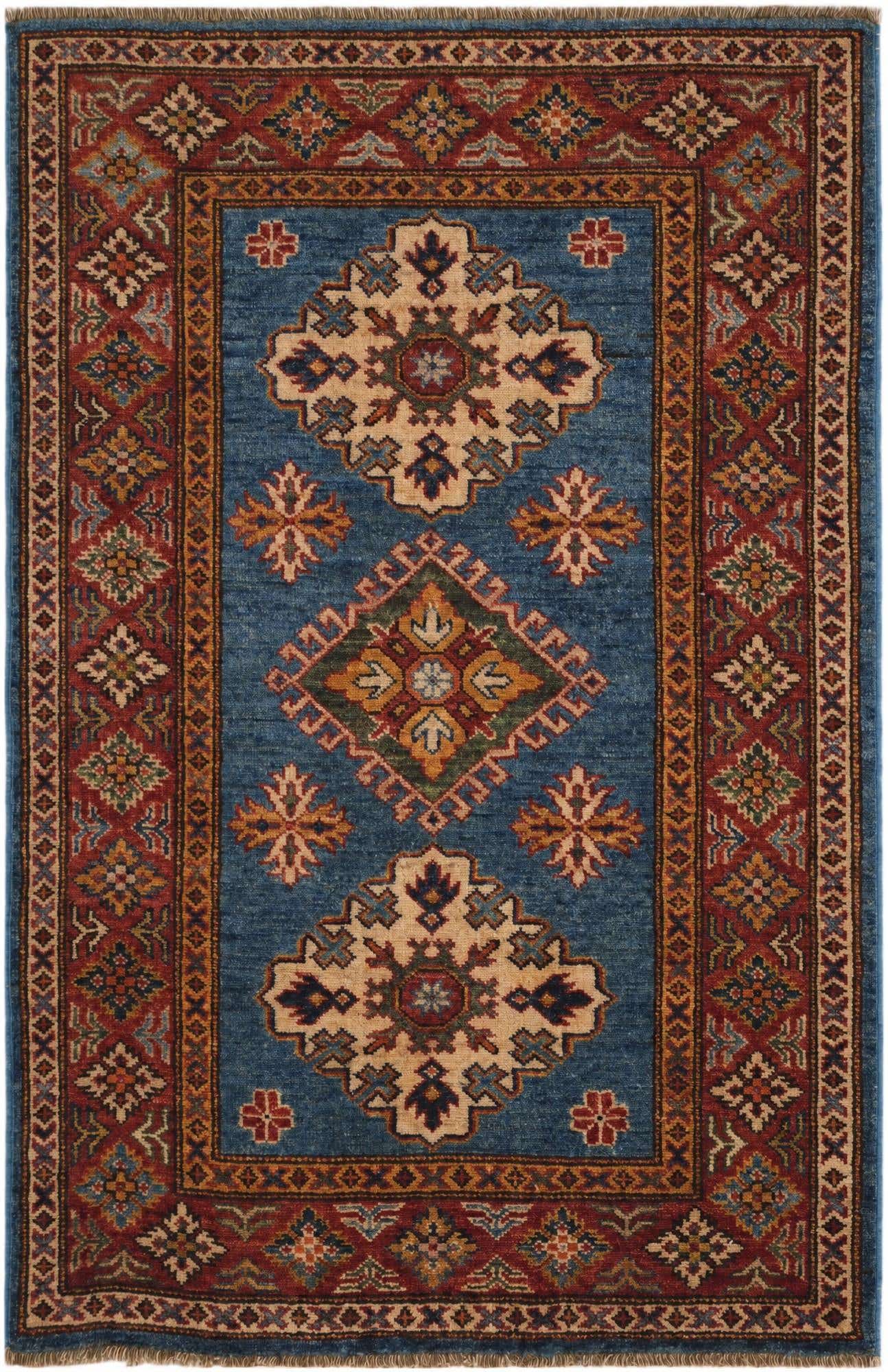 2' 7 x 4' 1 Hand Knotted Kazak Rug