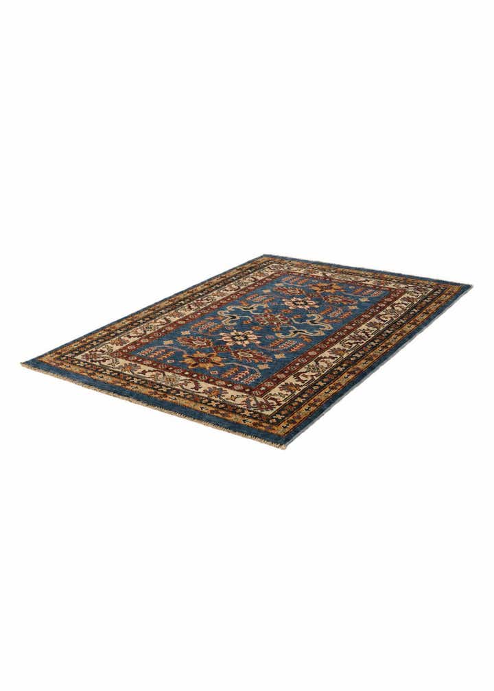 3' x 4' 4 Hand Knotted Kazak Rug