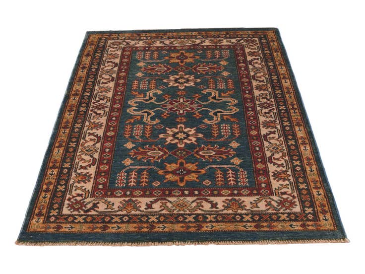 Detail image of 3' x 4' 4 Hand Knotted Kazak Rug