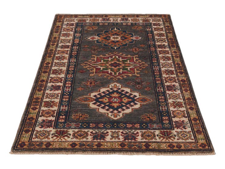 Detail image of 2' 8 x 4' 2 Hand Knotted Kazak Rug