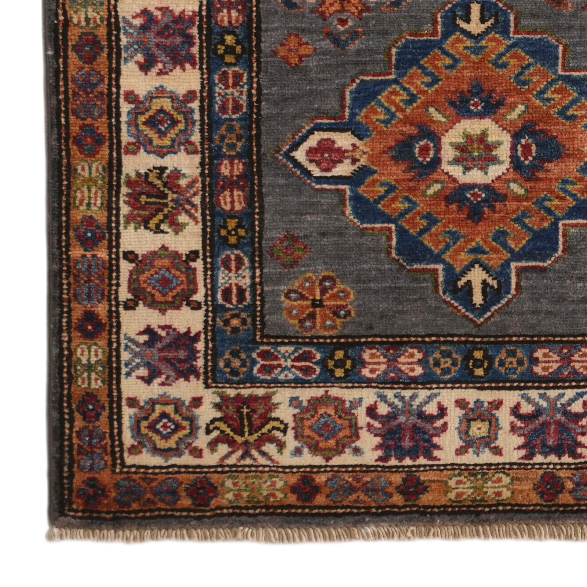 2' 8 x 4' 2 Hand Knotted Kazak Rug