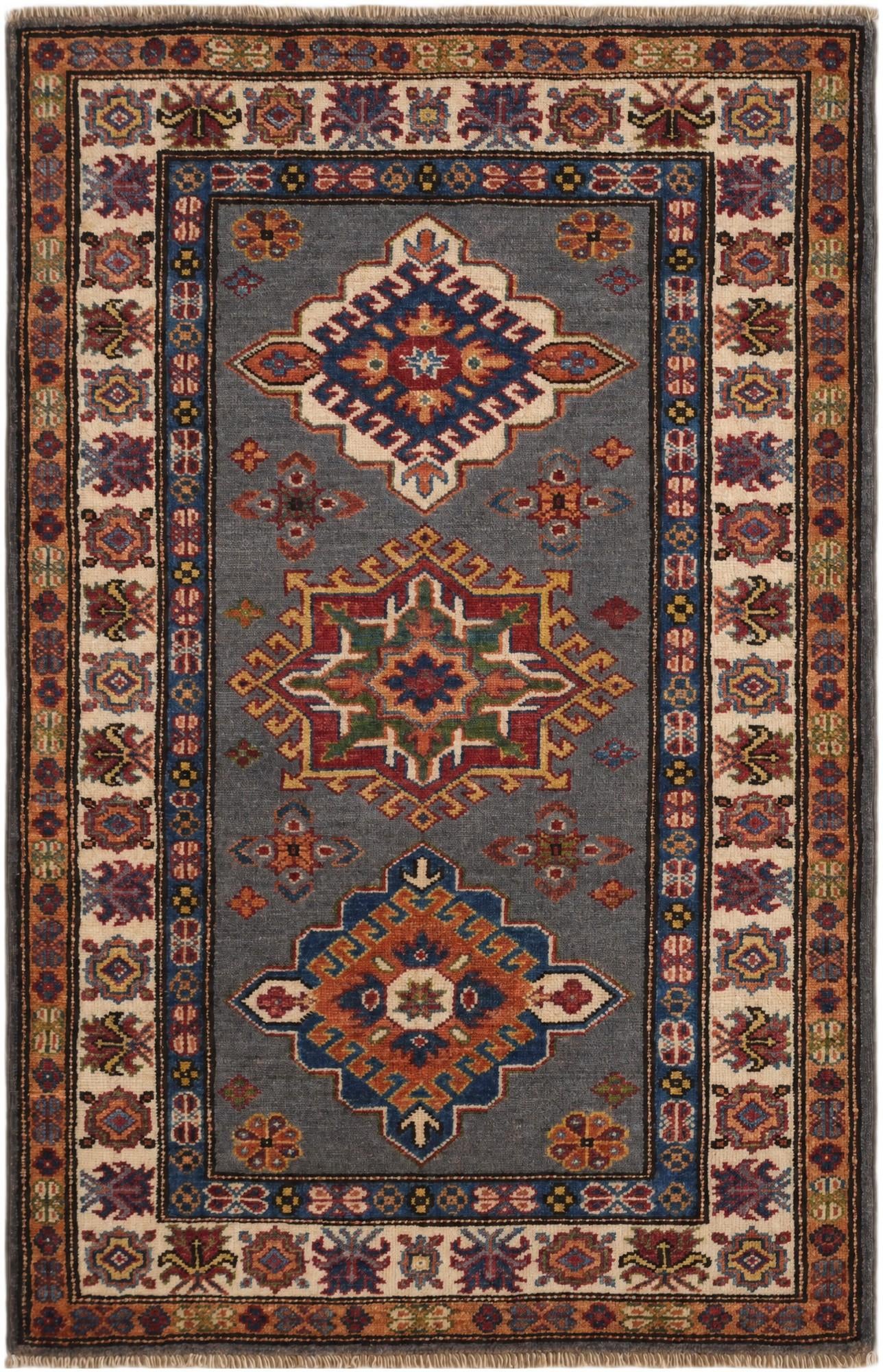 2' 8 x 4' 2 Hand Knotted Kazak Rug