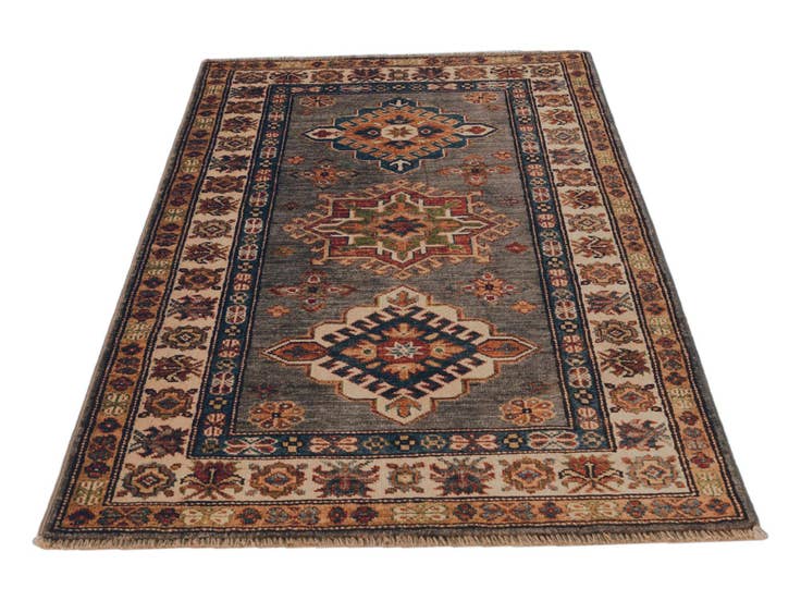 Detail image of 2' 7 x 4' 3 Hand Knotted Kazak Rug