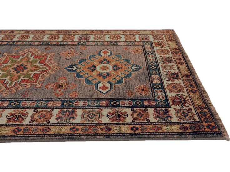 Detail image of 2' 7 x 4' 3 Hand Knotted Kazak Rug