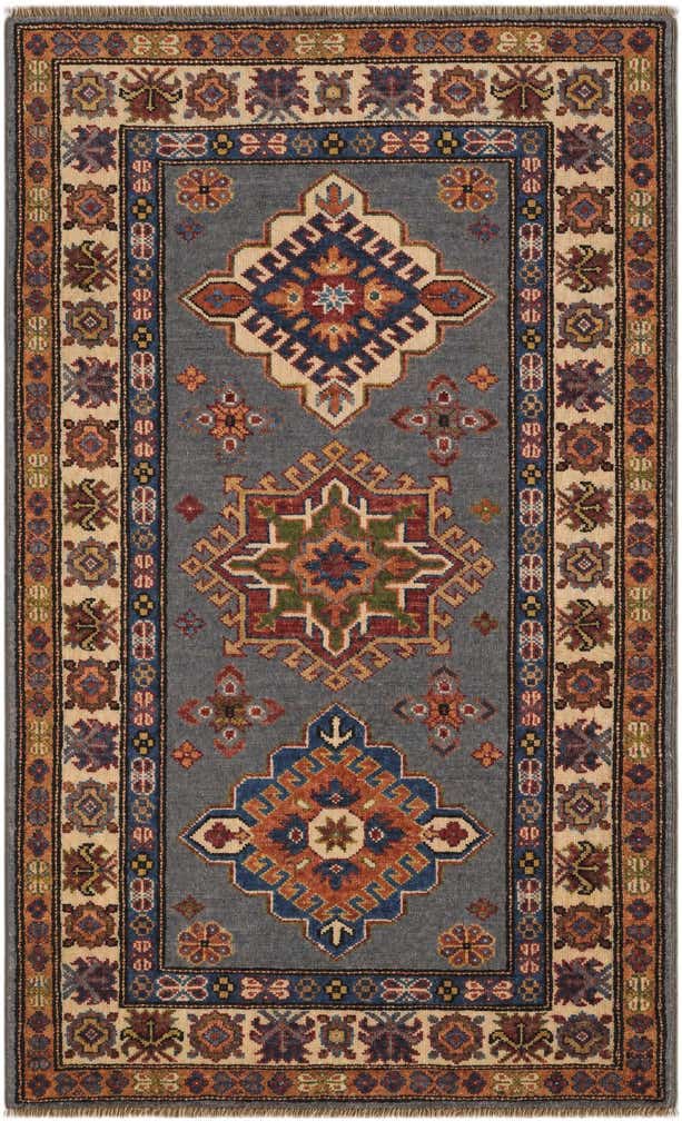 2' 7 x 4' 3 Hand Knotted Kazak Rug