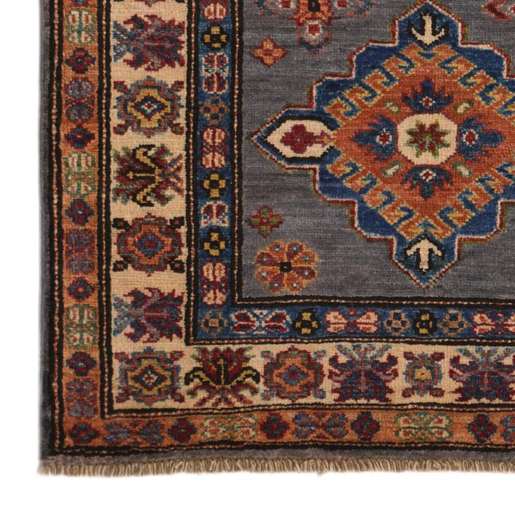 Detail image of 2' 8 x 4' 2 Hand Knotted Kazak Rug