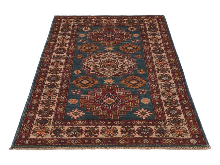 Detail image of 2' 7 x 4' 2 Hand Knotted Kazak Rug
