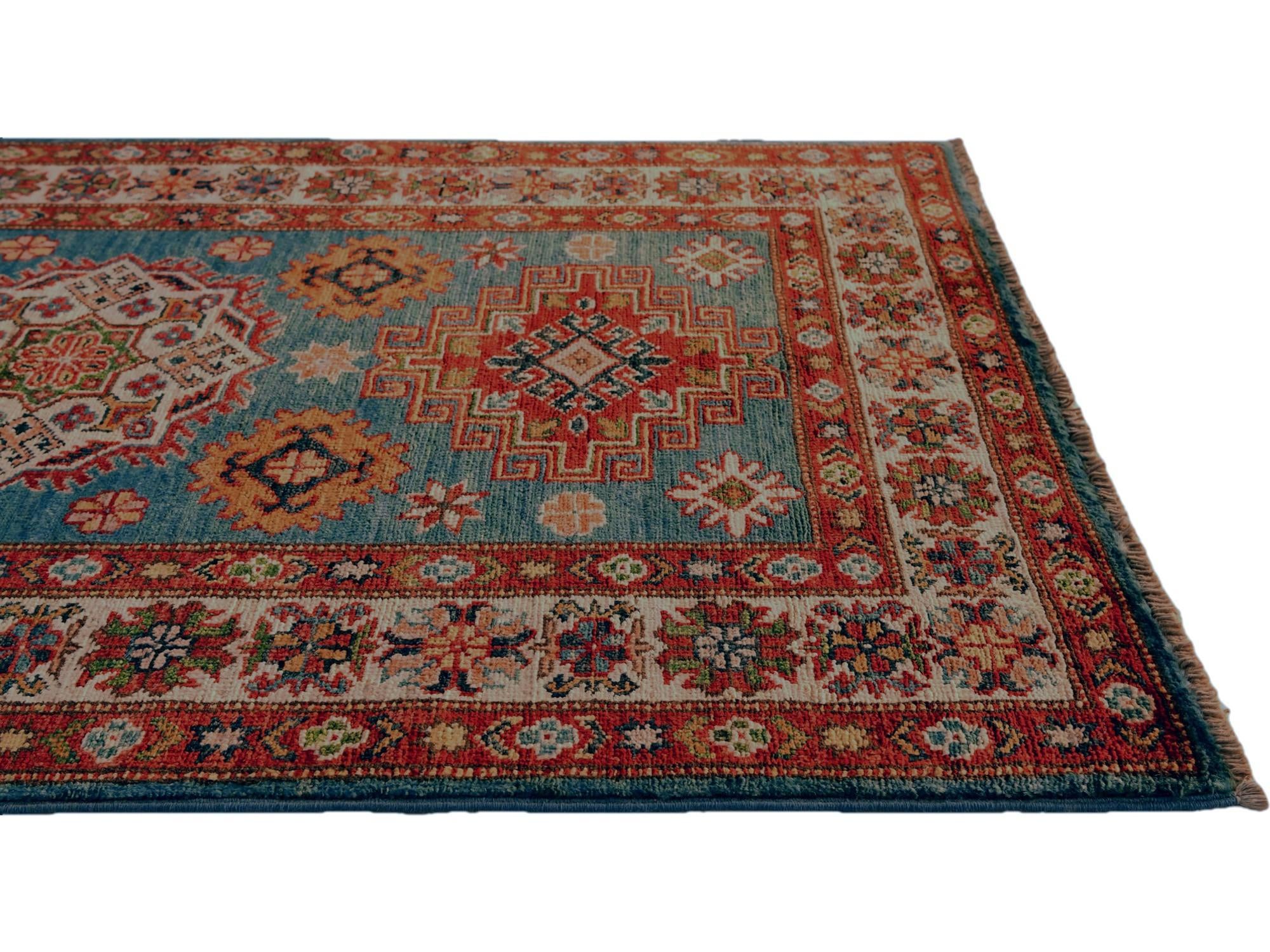 2' 7 x 4' 2 Hand Knotted Kazak Rug