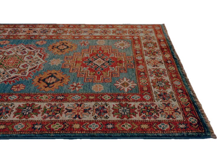 Detail image of 2' 7 x 4' 2 Hand Knotted Kazak Rug