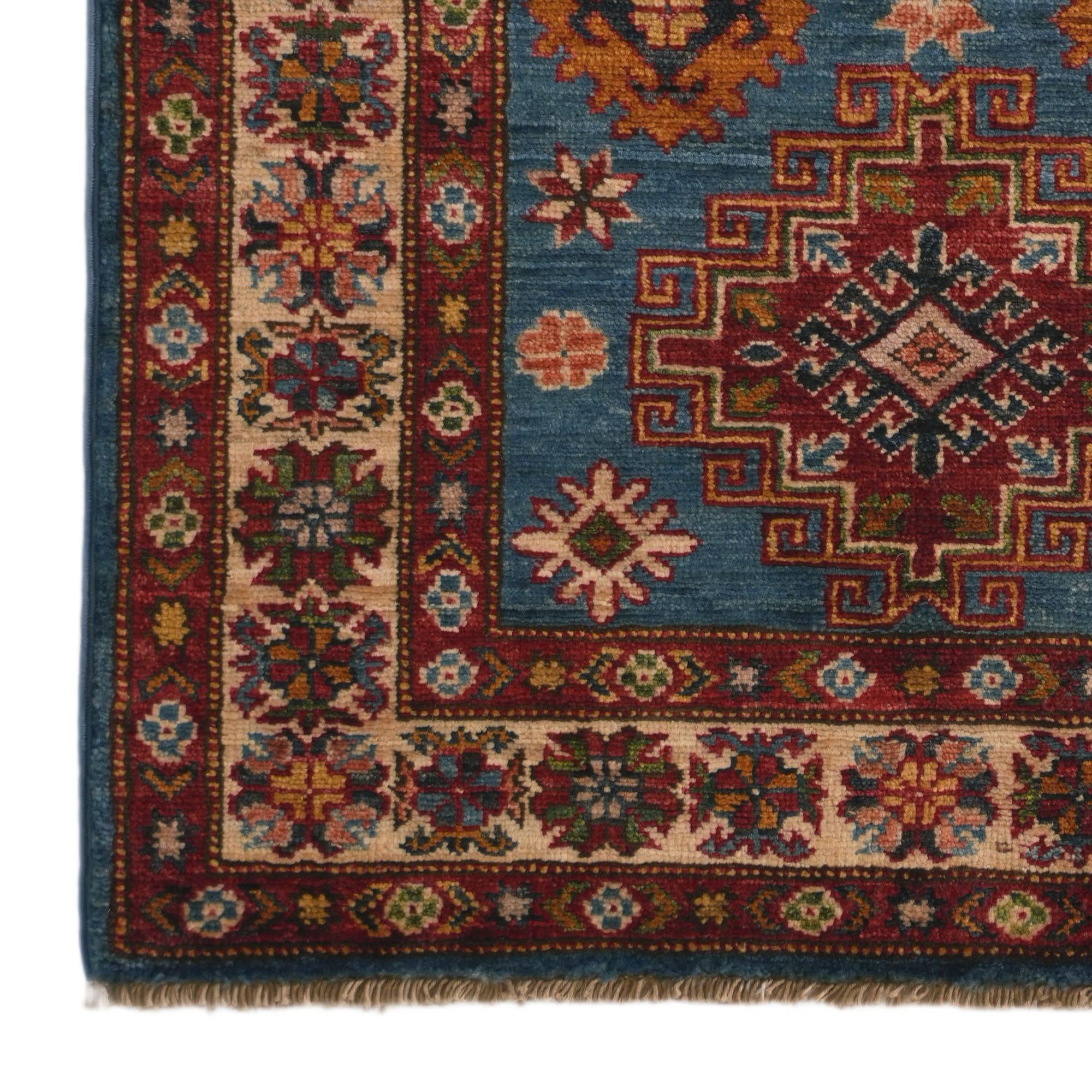 2' 7 x 4' 2 Hand Knotted Kazak Rug