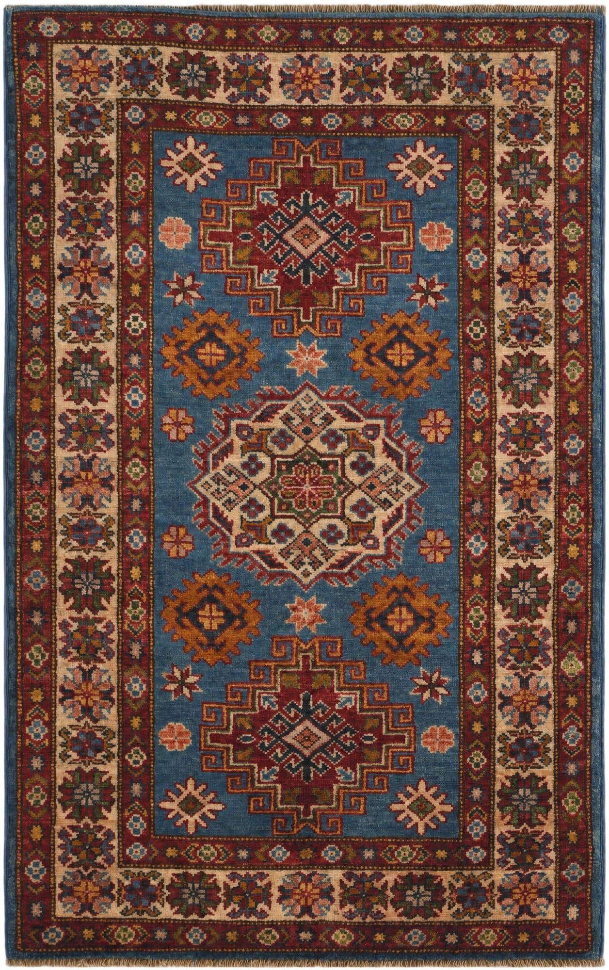 2' 7 x 4' 2 Hand Knotted Kazak Rug