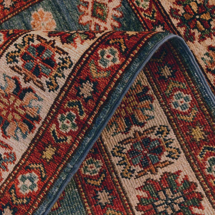 Detail image of 2' 10 x 3' 11 Hand Knotted Kazak Rug