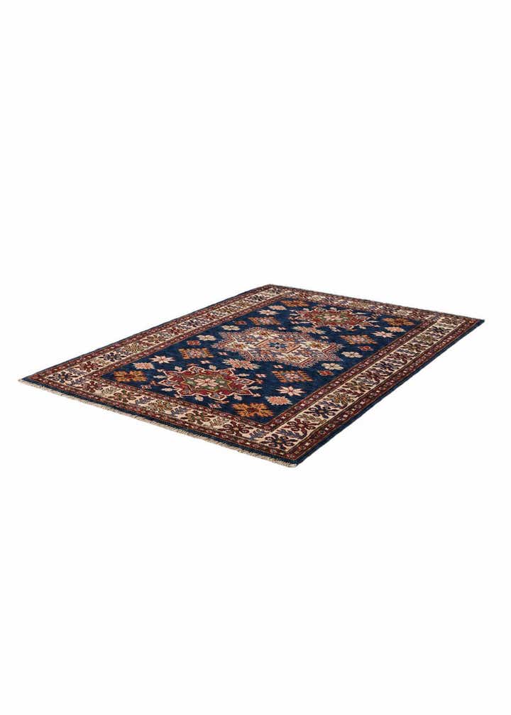 3' 2 x 4' 4 Hand Knotted Kazak Rug