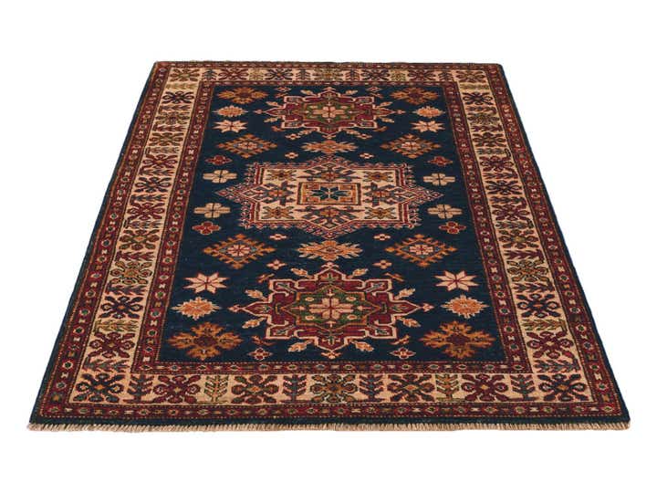 3' 2 x 4' 4 Hand Knotted Kazak Rug