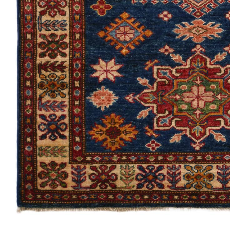 Detail image of 3' 2 x 4' 4 Hand Knotted Kazak Rug