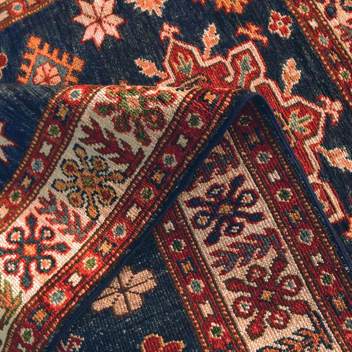 3' 2 x 4' 4 Hand Knotted Kazak Rug
