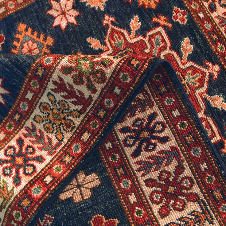 Detail image of 3' 2 x 4' 4 Hand Knotted Kazak Rug