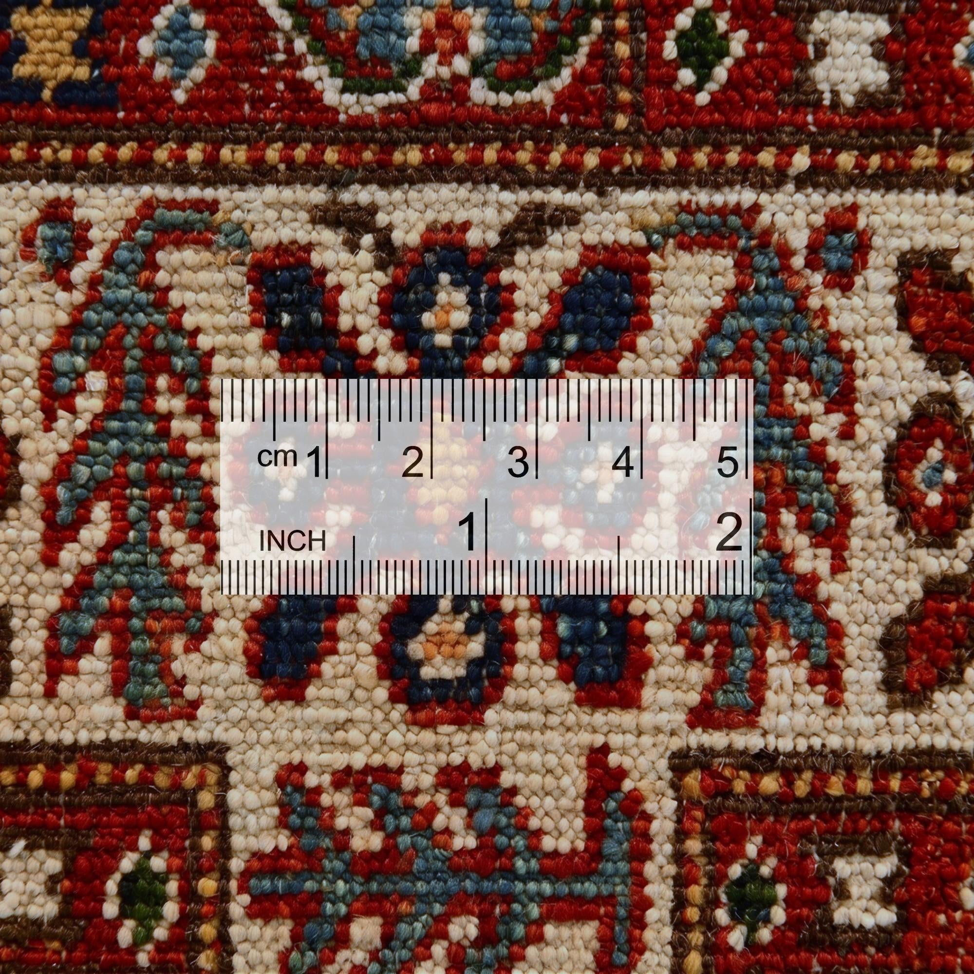 3' 2 x 4' 4 Hand Knotted Kazak Rug