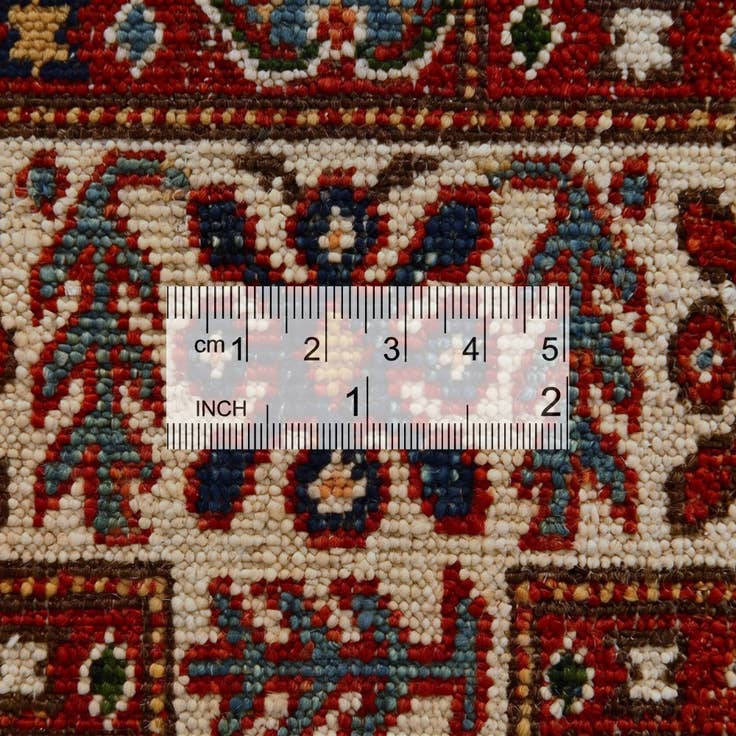 Detail image of 3' 2 x 4' 4 Hand Knotted Kazak Rug