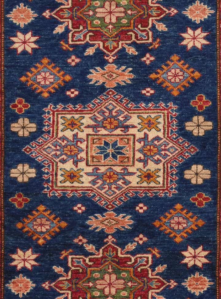 3' 2 x 4' 4 Hand Knotted Kazak Rug