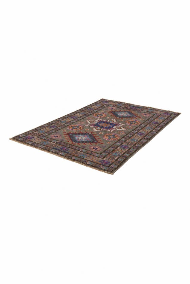 Detail image of 2' 11 x 4' 5 Hand Knotted Kazak Rug