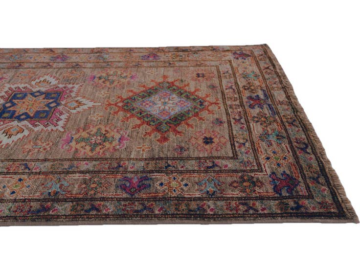 Detail image of 2' 11 x 4' 5 Hand Knotted Kazak Rug