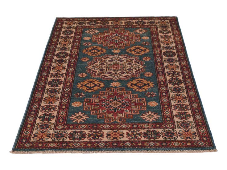 Detail image of 2' 9 x 4' 1 Hand Knotted Kazak Rug