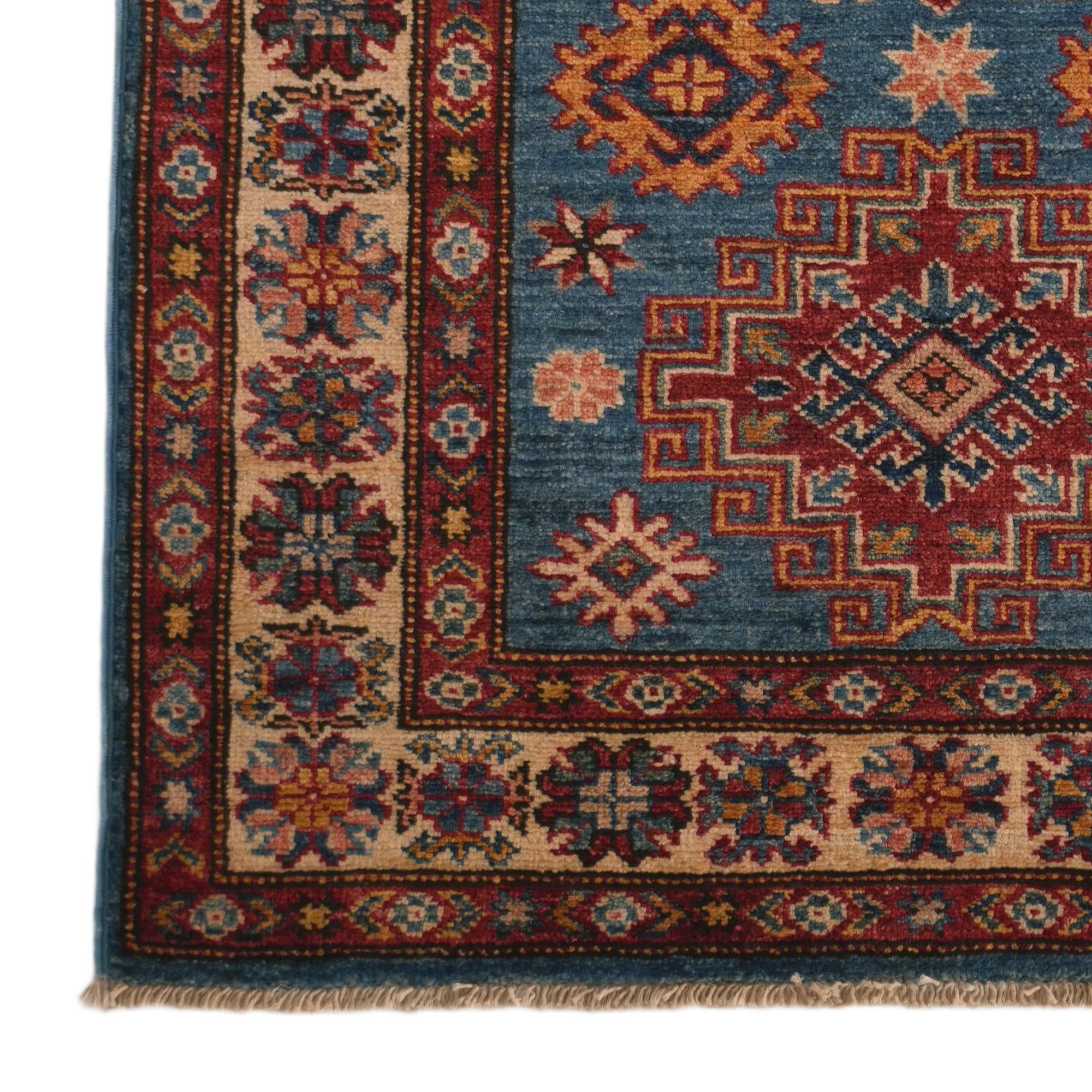 2' 9 x 4' 1 Hand Knotted Kazak Rug