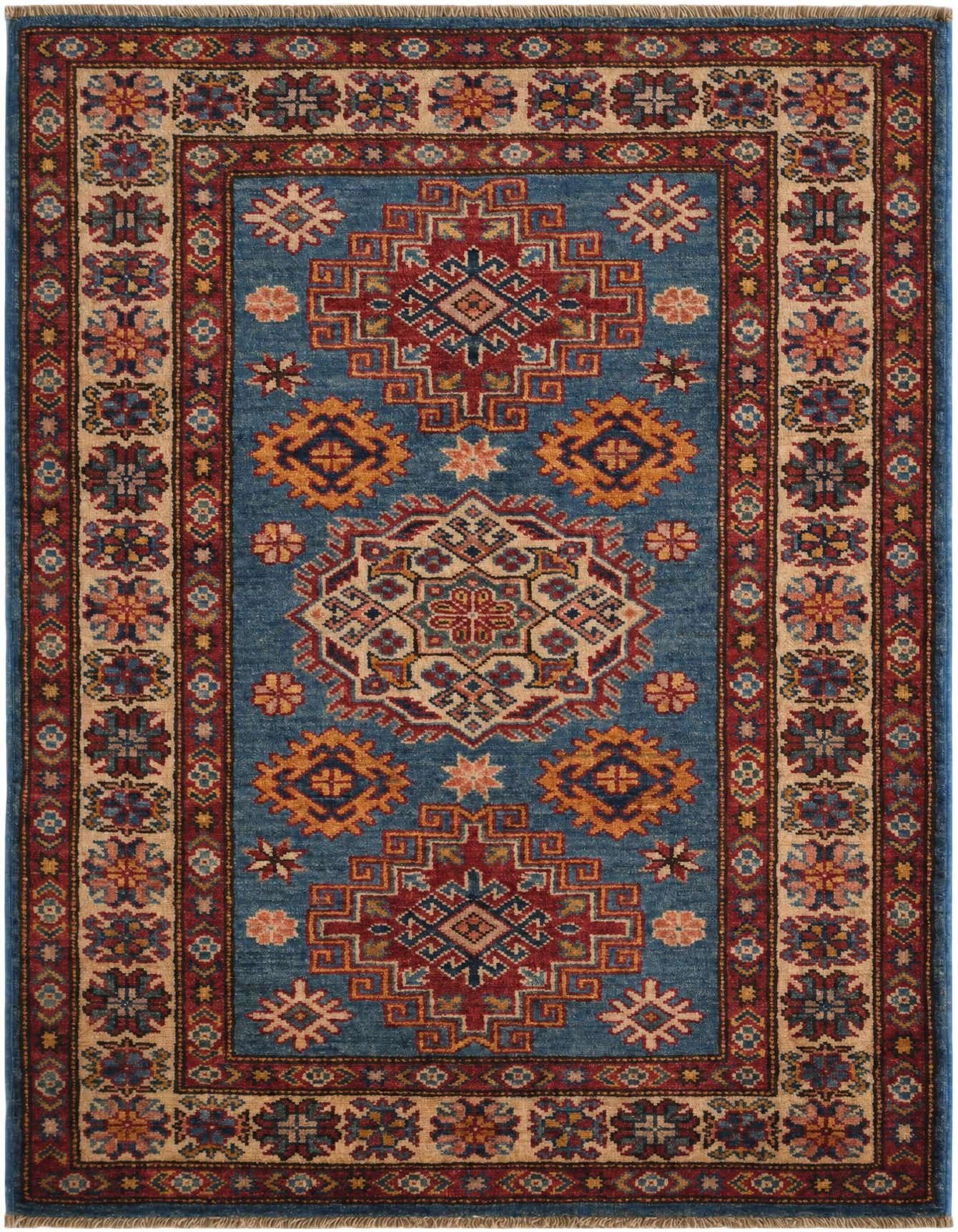 2' 9 x 4' 1 Hand Knotted Kazak Rug