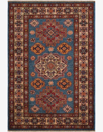 2' 9 x 4' 1 Hand Knotted Kazak Rug