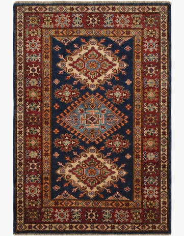 2' 10 x 4' 1 Hand Knotted Kazak Rug