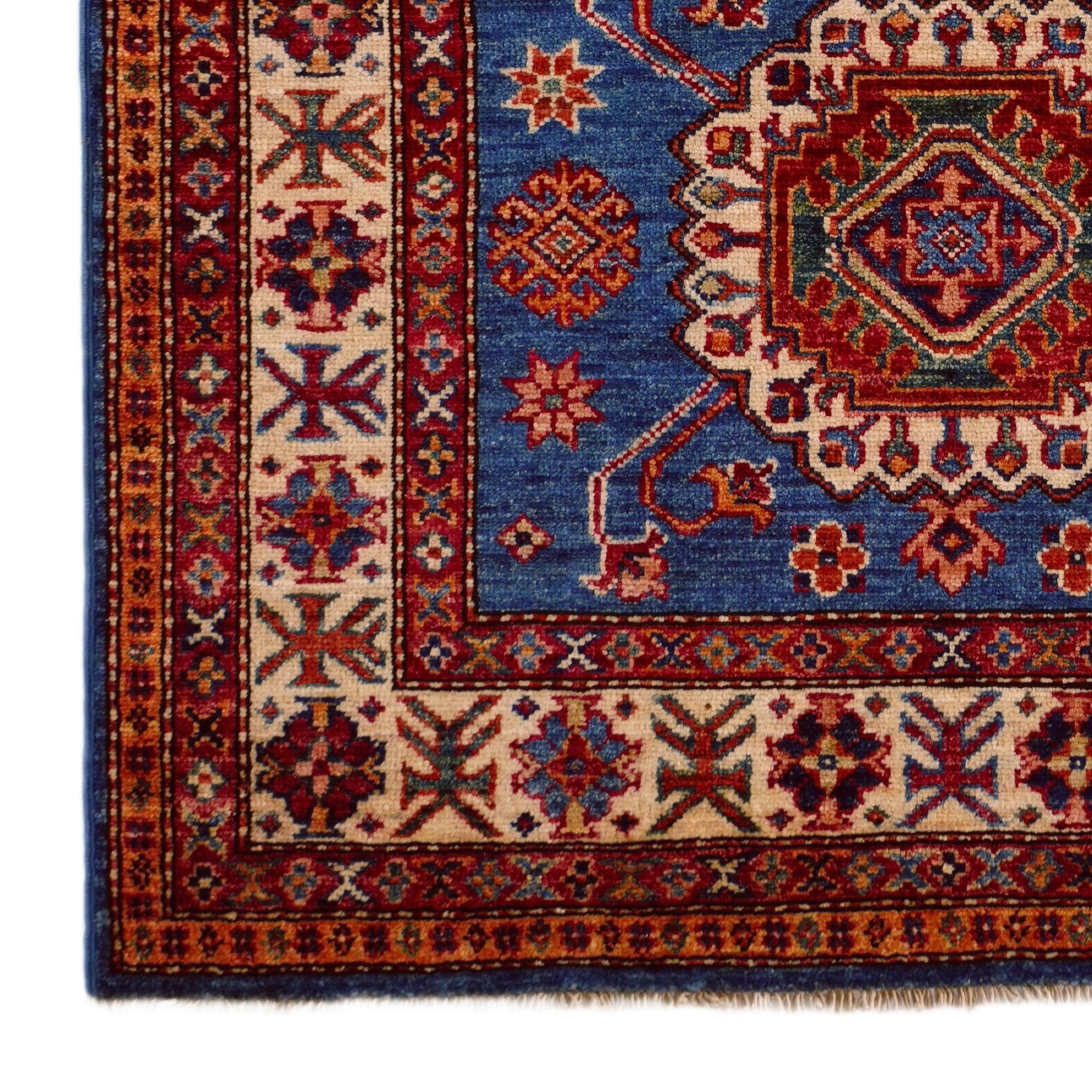 3' 3 x 5' 3 Hand Knotted Kazak Rug