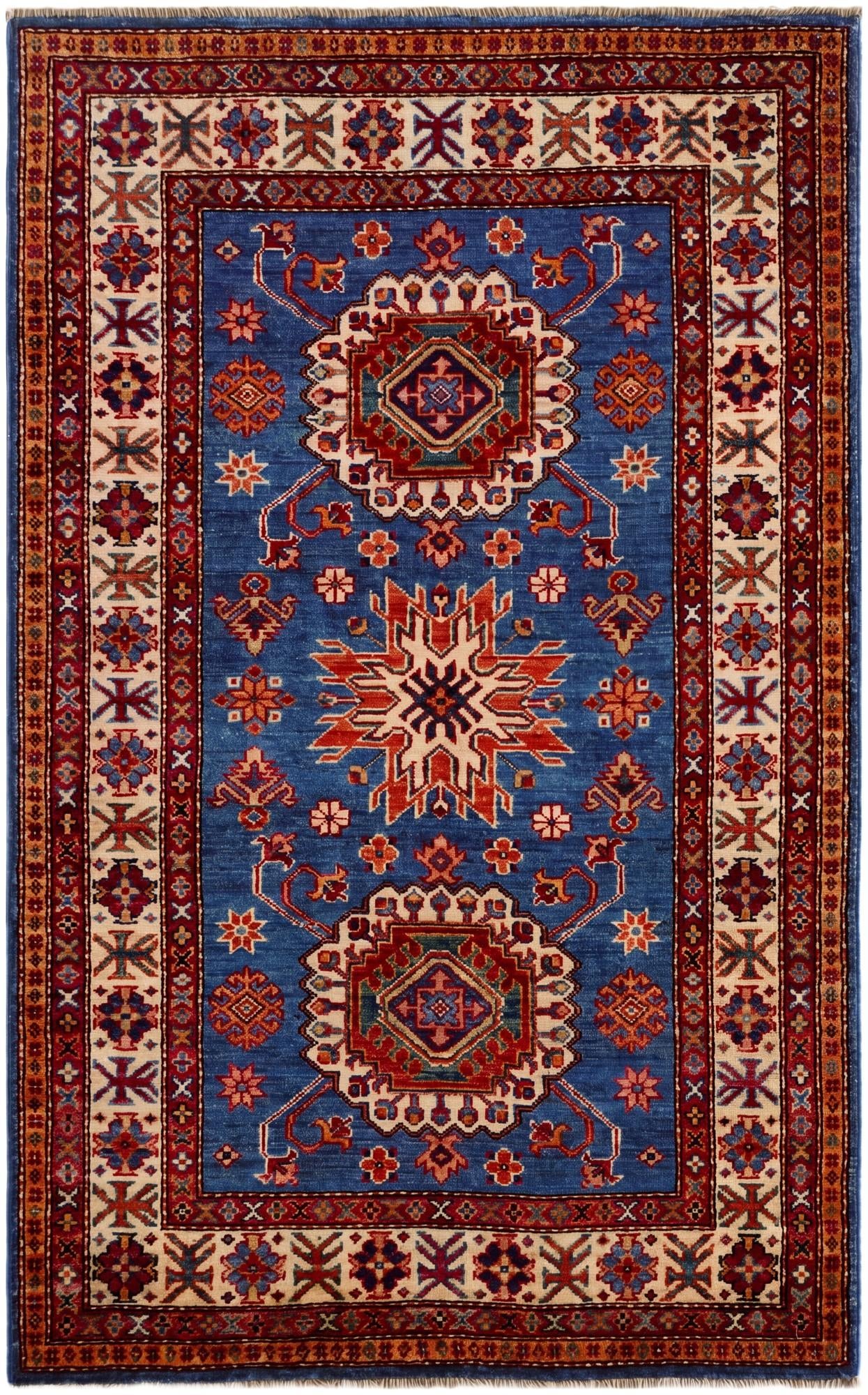 3' 3 x 5' 3 Hand Knotted Kazak Rug