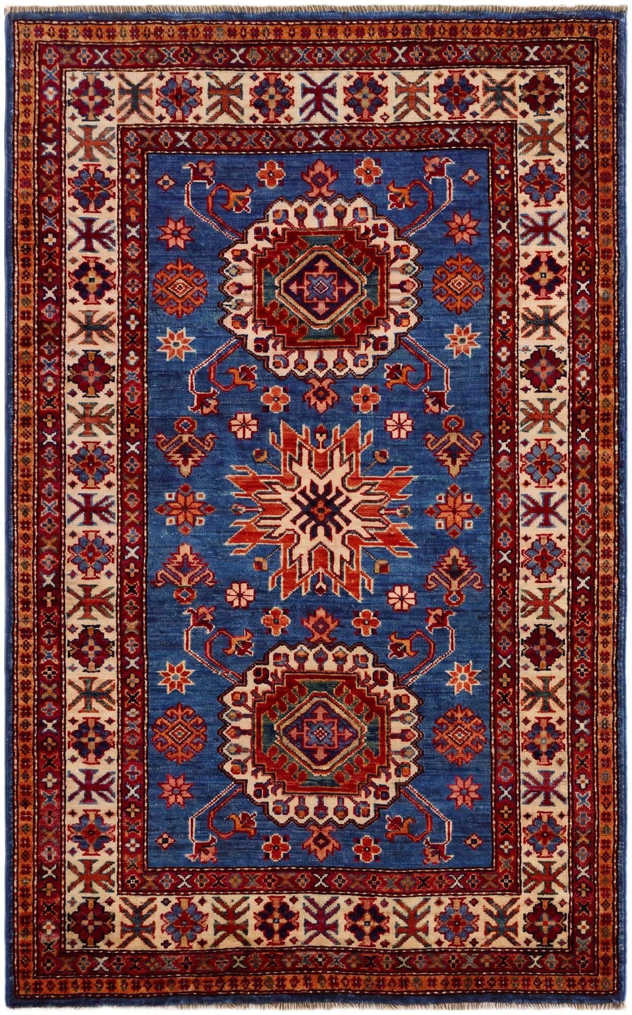 3' 3 x 5' 3 Hand Knotted Kazak Rug