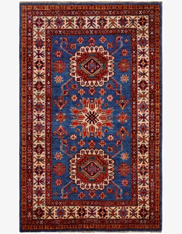 3' 3 x 5' 3 Hand Knotted Kazak Rug